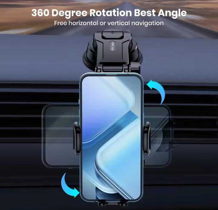 Soporte automático de móvil para coche – agarre fuerte y seguro TOPK