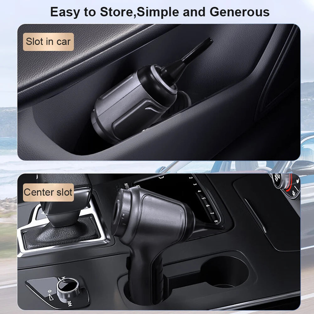 Aspiradora inalámbrica portátil para coche, aspiradora de mano con succión potente de 95000 PA, mini aspiradora de alta potencia para coche y hogar.